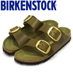 BIRKENSTOCK (ビルケンシュトック) 1024130 ARIZONA BIG BUCKLE アリゾナ ビッグバックル オイルドレザーサンダル OLIVE ナロー幅 BI238 36