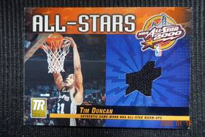 Tim Duncan 2000-01 Topps Reserve All-Stars Game Jersey