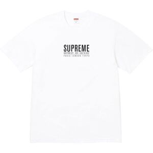 送料無料 M 白 Supreme Paris Tee White 24SS シュプリーム パリ パリス ロゴ Tシャツ ホワイト Box Logo ボックスロゴ ステッカー 新品