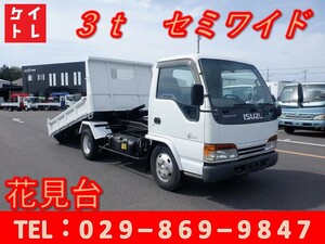 H13　いすゞ　エルフ　花見台　ローダーダンプ　4HG1　セミワイドボディー　3t1ナンバー　KK-NKR71GN　荷台330×180　DPDなし A-01