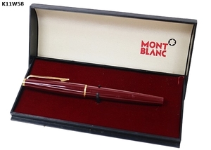 K11W58 万年筆 MONTBLANC モンブラン 現状品 付属品有 60サイズ