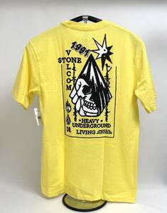 VOLCOM ボルコム AF222301YEF メンズ Mサイズ 半袖Tシャツ バックプリントティー PrintTee イエロー 黄色 ヴォルコム 新品 即決 送料無料