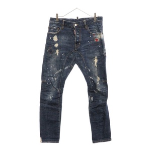 DSQUARED2 ディースクエアード 15SS TIDY BIKER JEAN S71LA0886 ダメージリペア加工デニムパンツ