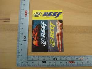 新品 REEF (リーフ)ステッカー（リーフガール＆ロゴ）（紙製）（小）３枚セット