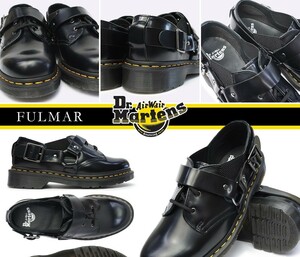 【試着程度】ドクターマーチン　UK4　US5　約22.5～23㎝　FULMAR　フルマー　サイドゴア　3ホール　ブラック　【Dr.Martens 】