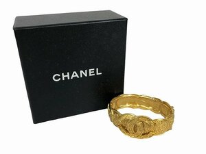 CHANEL / シャネル バングル ブレスレット ヴィンテージ 96年 ゴールドカラー ココマーク