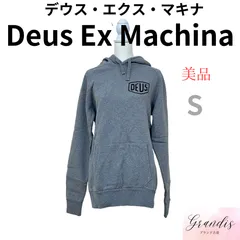 ♡新品♡ Deus Ex Machina デウスエクスマキナ トップス パーカー マフポケット 胸元ワンポイント バックプリント DMW48675C-GRM-S レディース メンズ ユニセックス グレー S