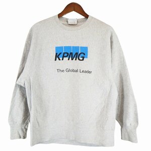 SALE/// 90年代 USA製 Lee リー 企業ロゴ スウェット KPMG グレー (メンズ XL) O5468