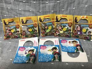 【未開封品】 【送料無料】 カゴメ AKB48 べジレンジャー ストラップ 5種 & AKB48 野菜シスターズ 消しゴム 3種 計8個