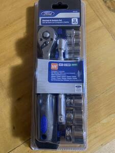 Ford Tools ライセンス品　72枚ギアラチェットセット 3/8 9.5sq 6ポイント