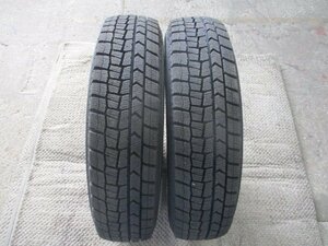 2022年製 155/80R13 79Q DUNLOP【2本セット】WINTERMAXX WM02 9部山程度【個人宅発送不可商品】