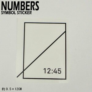 値下げしました！NUMBERS EDITION/ナンバーズエディション SYMBOL STICKER BLACK ステッカー シール スケボー 05