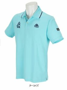 送料無料◆新品◆Kappa カッパ ITALIA 胸グラフィック 半袖ポロシャツ◆(L)◆KGA12SS12-TQ◆Kappa GOLF