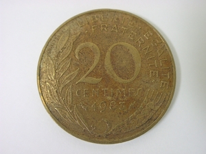 フランス共和国 20CENTIMES 20サンチーム 硬貨・コイン 51