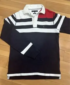 TOMMY HILFIGER トミーヒルフィガー ボーダー 長袖ポロ シャツ