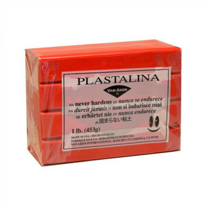 MODELING CLAY(モデリングクレイ)　PLASTALINA(プラスタリーナ)　粘土　レッド　1Pound　3個セット /a