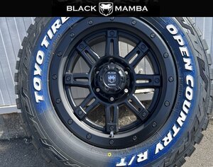 ランクル プラド FJクルーザー エスカレード 265/65R17 TOYO オープンカントリー 17インチ 9J 6H タイヤホイールセット マットブラック