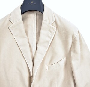 size:52R◆BOGLIOLI◆K.JACKET◆100% cotton◆ivory アイボリー◆コットンフランネル◆ボリオリ K.ジャケット◆made in italy