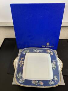 未使用　WEDGWOOD　ウェッジウッド　BLUE SIAM　ブルーサイアム　BBプレート　プレート　洋食器　食器　元箱付き　①