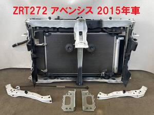 ZRT272 アベンシス★フロント周りSET コンデンサーラジエーター電動ファンコアサポート一式 ライトステー スポット外し 左右SET