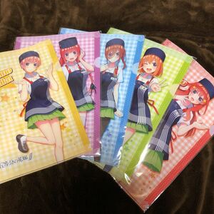 【新品 未開封】五等分の花嫁 かっぱ寿司 クリアファイル 全 5 種 セット コンプリート 一花 二乃 三玖 四葉 五月 コラボ 全種類 映画 特典