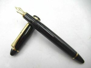 ▲▲中古品 セーラー SAILOR FOUNDED 1911 万年筆 ペン先 14K H-EF K14 ブラック×ゴールド 黒×金 インク切れ 日本製▲▲