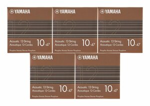 即決◆新品◆送料無料YAMAHA GSA10P-12 ×5 [10-47] フォスファーブロンズ アコースティックギター弦 12弦 ライトゲージ/メール便