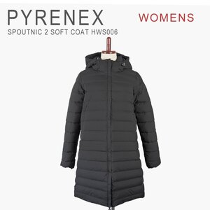 新品 未使用 1円出品 ピレネックス ダウン レディース スプートニック 2 コート PYRENEX SPOUTNIC 2 SOFT COAT HWS006 BLACK 34 XS