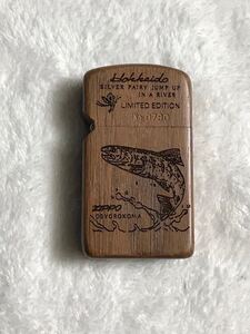 ZIPPO ジッポー ライター オイルライター Zippo ジッポ ジッポーライター 喫煙具 ヤマメ　釣り フィッシング fishing 1999年製 限定品 木製