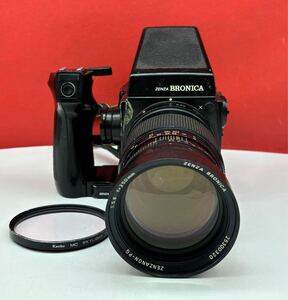 # ZENZA BRONICA GS-1 プリズムファインダー 中判フィルムカメラ ボディ ZENZANON-PG F5.6 250mm レンズ 動作確認済 ゼンザ ブロニカ