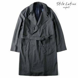 ◆【Stile Latino(スティレラティーノ)/秋冬/ウールギャバジントレンチコート(BRANDO)】[stl2370252-44]