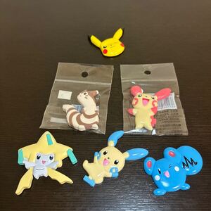 ダイカット マグネット ポケットモンスター 5種と おまけ ピカチュウ MGD1 プラスル マイナン ジラーチ オオタチ ルリリ 磁石 フィギュア