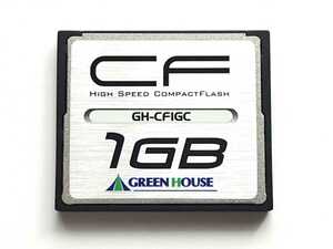 ☆新品未使用☆ CFカード 1GB グリーンハウス GREEN HOUSE GH-CF1GC コンパクトフラッシュ CompactFlash Card