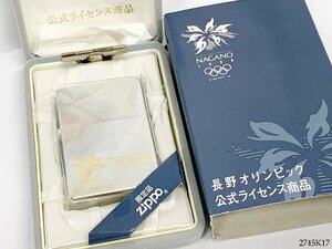 ★未開封◎ Zippo ジッポー 長野オリンピック 公式ライセンス商品 1998年 NO.0997 オイルライター 喫煙具 箱付き 2745K17.