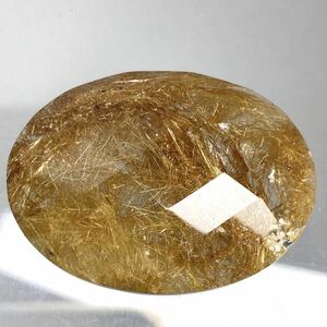 ◆天然ルチルクォーツ65.189ct◆m 約40.2×29.9mmルース 裸石 宝石 ジュエリー jewelry クリスタル crystal quartz 