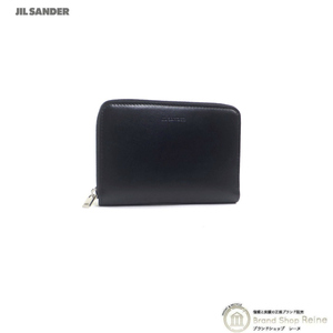 ジルサンダー （JIL SANDER） ロゴ ジップアラウンド ウォレット 財布 J25UI0003 ブラック（新品）