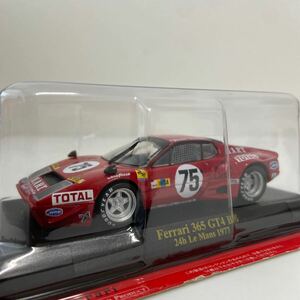 アシェット 公式フェラーリF1コレクション 1/43 Ferrari 365 GT4 BB #75 Le Mans 1977 ルマン24時間レース LM ミニカー モデルカー