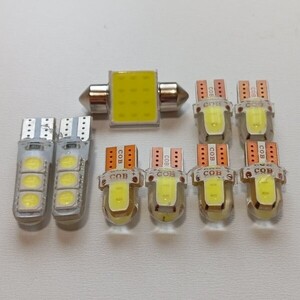 30系 プリウス 超爆光！T10 LED ルームランプ 9個セット トヨタ /t31/c2/6