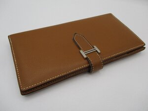 【中古】エルメス　Hermes　ベアン　長財布