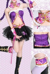 cos6405工場直販 高品質 実物撮影 ラブライブ! チャイナドレス 東條希 覚醒後 コスプレ衣装 別途ウィッグ、靴下、靴追加可