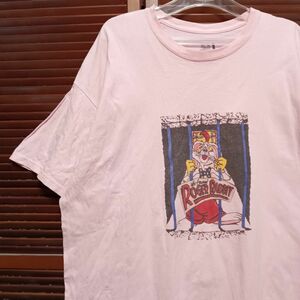 1スタ 再落無し AIIL ピンク アニメ Tシャツ ロジャーラビット ディズニー キャラ 90s 00s ビンテージ アメリカ 古着 卸 仕入れ