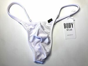 BODYWEAR 光沢2ウェイ サイドストリング Tバック　ホワイト　Mサイズ