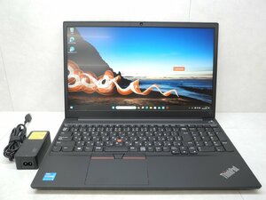 ☆1円☆第11世代 Thinkpad E15GEN2 20TE-S28C00 高解像度☆Core i5 2.40GHz/8GB/M.2 256GB/無線/Bluetooth/カメラ/Office/Win11 DtoD領域☆