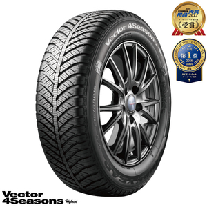 165/65R13 オールシーズンタイヤ 13インチ グッドイヤー ベクター 4シーズン ハイブリッド 1本 正規品