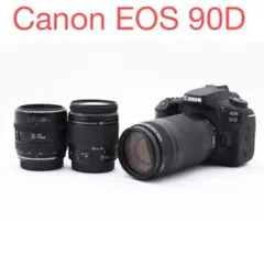 美品/一眼レフカメラCanon EOS 90Dトリプルレンズセット