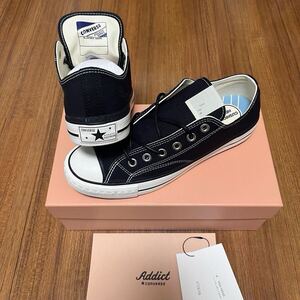 内側革 【新品 黒 US8 26.5cm CONVERSE Addict CH CANVAS NH OX】 エヌハリ n hoolywood chuck taylor coach one star leather timeline 