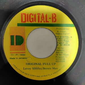 LEROY SIBBLES ＆ BEENIE MAN／ORIGINAL FULL UP アナログ盤7インチシングルレコード 