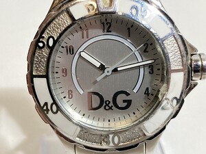 D&G ドルチェ＆ガッバーナ 腕時計 ステンレスベルト 現状品