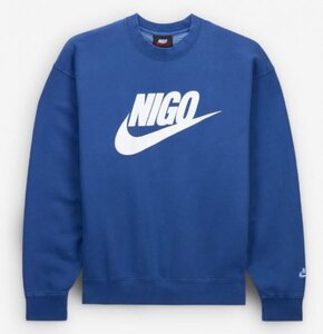 2XL(XXL 3L) 送料無料 NIGO x Nike NRG Crew Fleece HUMAN MADE NAVY ニゴー ナイキ メンズ フリース クルー スウェット ヒューマンメイド