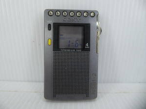 ★☆SONY ワイドFM対応 FM/AM/NSBポケットラジオ ICF-RN933 難あり動作品 オマケ新品電池付き☆★